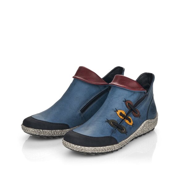 Rieker Liv Ankle Faux Leather Side Zip Ankle Boots Z7582 Size 36 = 5.5 - 6 EUC - Picture 2 of 10